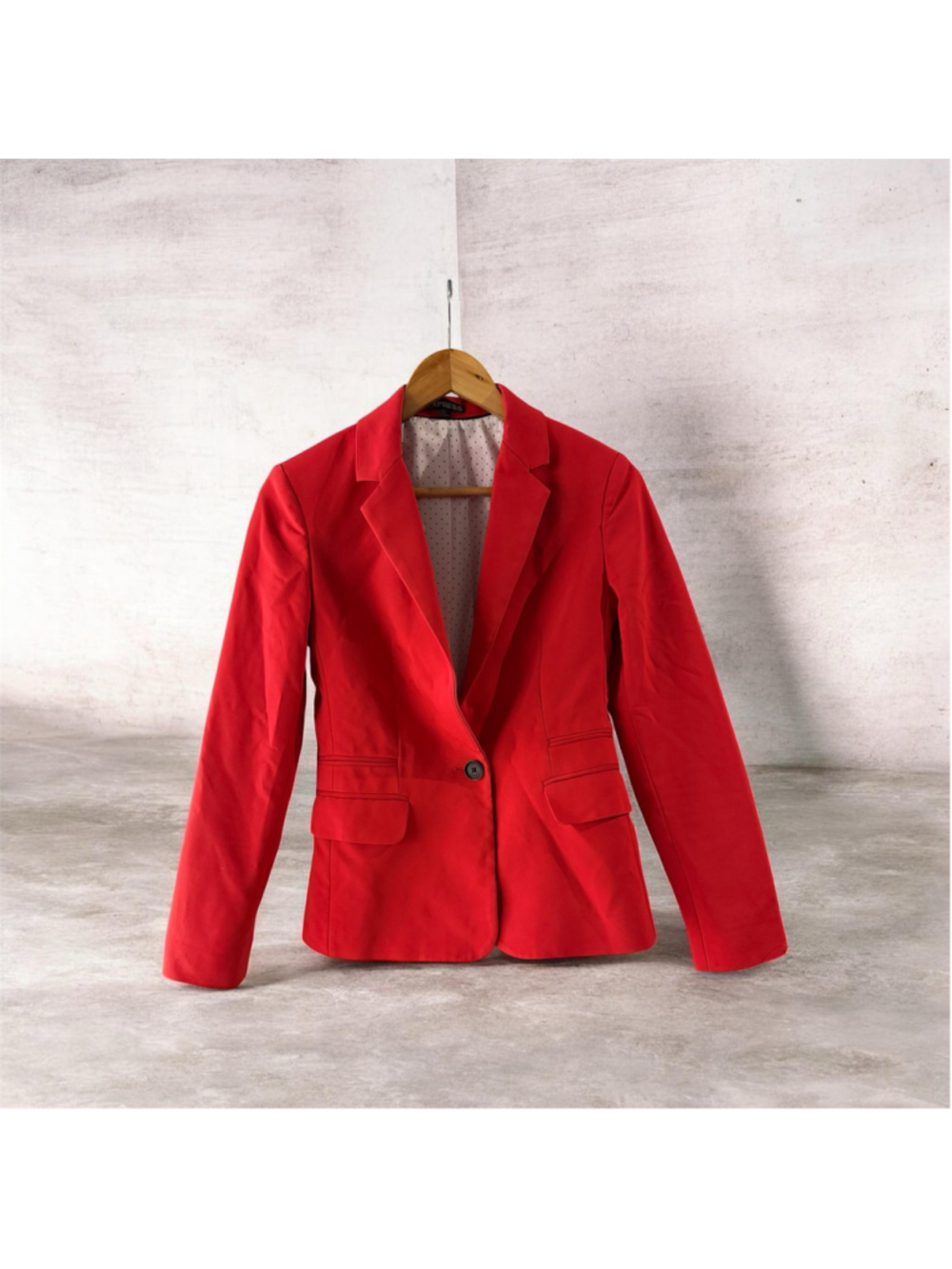 Women's Express Red Blazer Jacket, Size 2